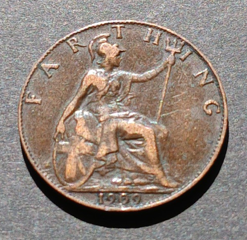 1909 edoardo vii farthing - re,