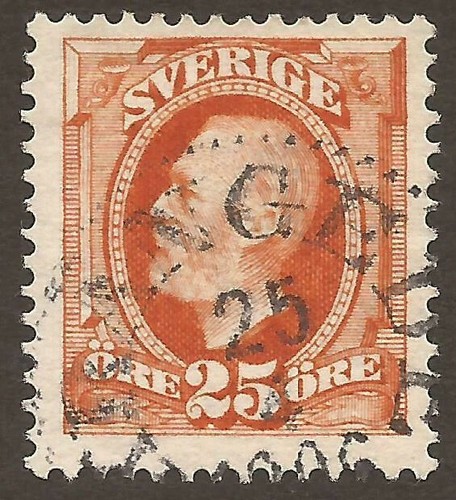 Svezia 1891 sg56 - 25ore, re