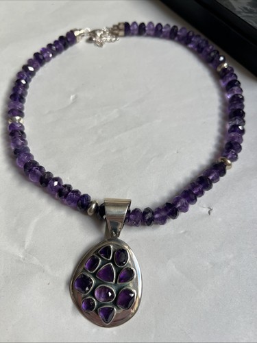 Collana con ciondolo - , ametista