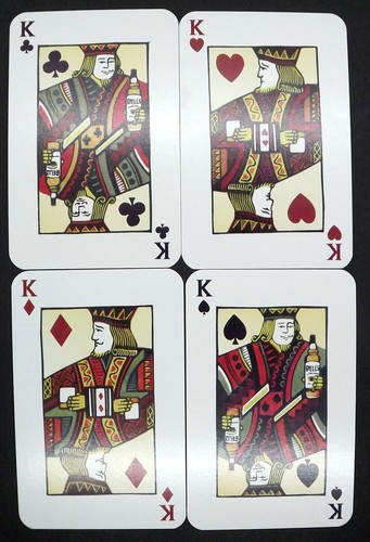 King playing cards single - x,